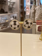 Soccer Beaded Stud Earring