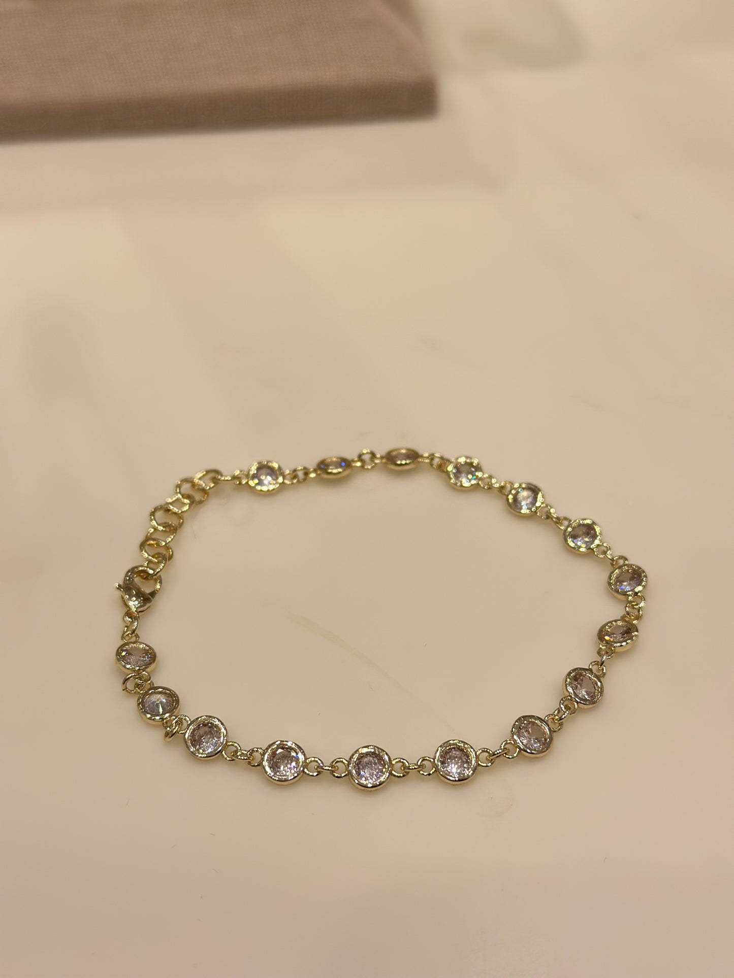 Gold Diamond by the Yard Bracelet