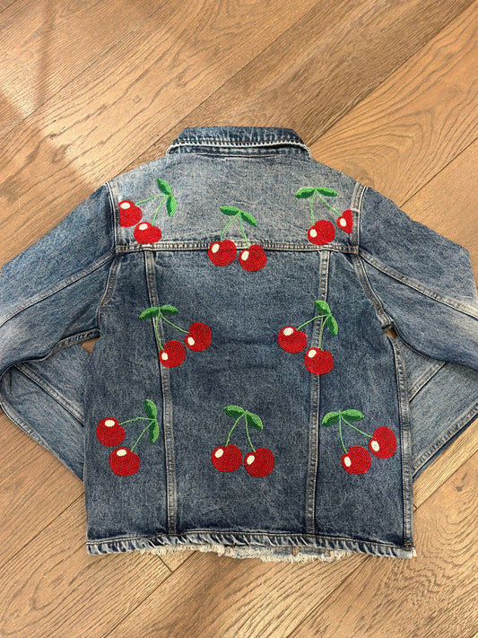 Cherries Denim Jacket