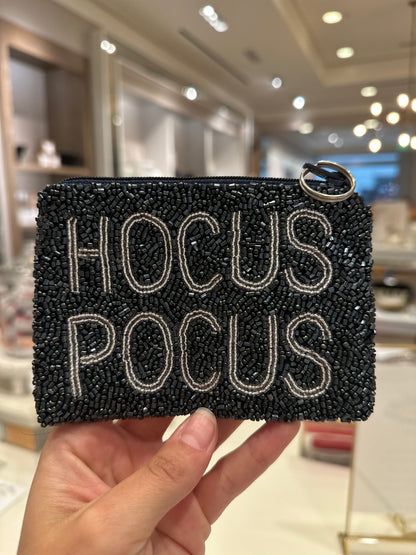 Hocus Pocus w/ Witch on Broom Coin Purse