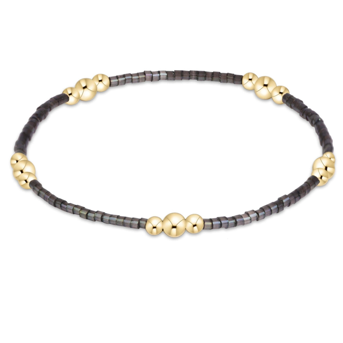 enewton Hope Purpose Gold Bracelet - Moonlight shown flat on a plain white background
