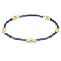 enewton Hope Purpose Gold Bracelet - Navy shown flat on a plain white background