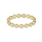 enewton Classic Gold 2.5mm Beaded Disc Ring in Size 6 shown upright on white