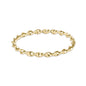 enewton Classic Gold Twisted Thin Band Ring in Size 8 shown upright on white