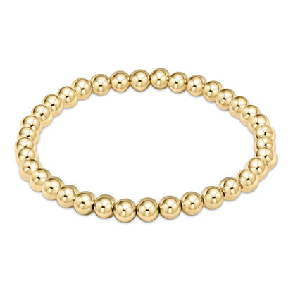 enewton Classic Gold 5mm Beaded Bracelet shown flat on a plain white background