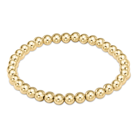 enewton Classic Gold 5mm Beaded Bracelet shown flat on a plain white background