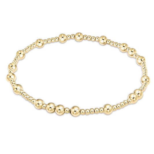 Hope Unwritten 4mm Bead  Bracelet - Gold