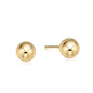 enewton Classic 8mm Ball Stud Earrings in Gold pair shown on white