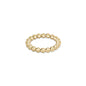 enewton Classic Gold 3mm Bead Ring in Size 8 shown upright on white