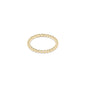 enewton Classic Gold 2mm Bead Ring in Size 7 shown upright on white