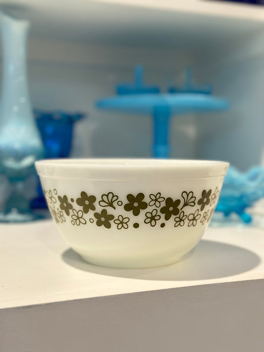 Vintage Pyrex Spring Blossom White Mixing Bowl 402