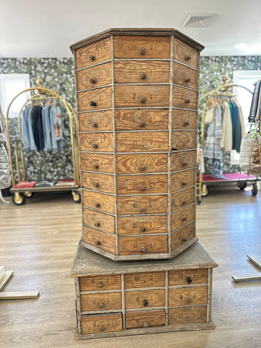 Vintage 1800s Hardware Store Nuts and Bolts Display