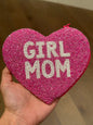 Girl Mom Heart Shape Coin Purse