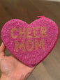 Cheer Mom Heart Shape Coin Purse