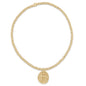 enewton Classic Gold 2mm Bracelet in Inspire Small Gold Disc shown flat