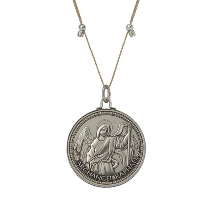 Mother Mary + Archangel Raphael Healing Necklace