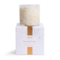 LAFCO White Maple Bourbon Classic Candle 6.5 oz - cream and gold hand-blown glass vessel on its white LAFCO gift box