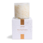 LAFCO White Maple Bourbon Signature Candle 15.5 oz - cream and gold hand-blown glass vessel on its white LAFCO gift box
