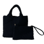 Lily Woven Neoprene Tote with Pouch