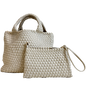 Lily Woven Neoprene Tote with Pouch