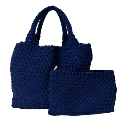 Lily Woven Neoprene Tote with Pouch