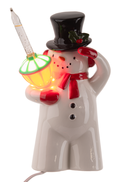 LED Light Up Bubble Light Snow Figurine