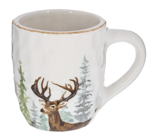 Deer Scene Mug Dolomite