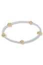 Signature Cross Small Sterling Mixed Metal Pattern 2mm Bead Bracelet - Gold