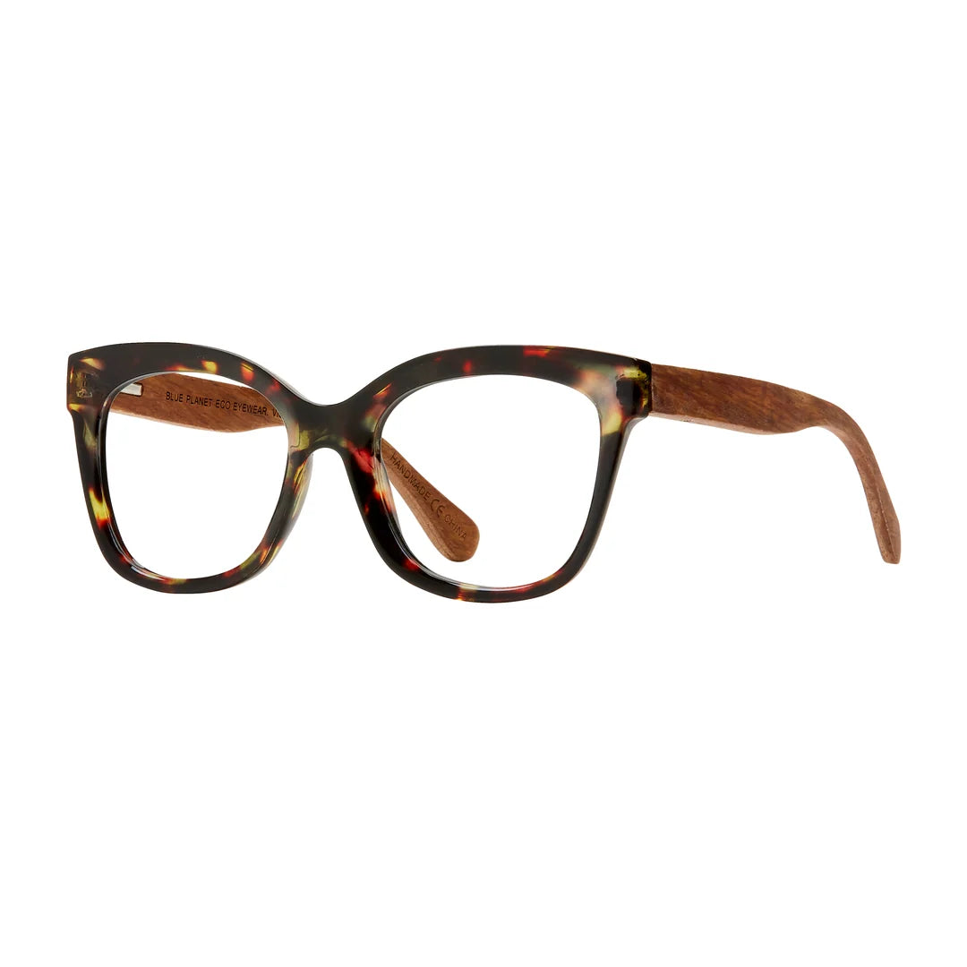 Nora Blue Light Readers - Walnut Tortoise / Walnut Wood