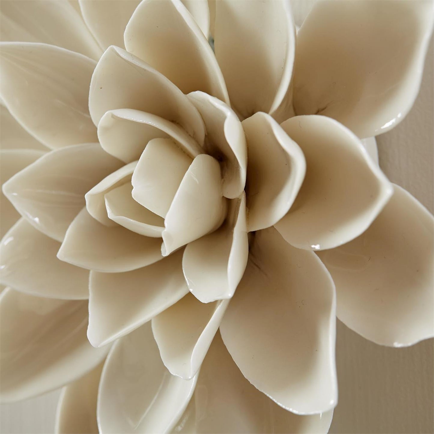 White Garden Flower Wall Sculptures