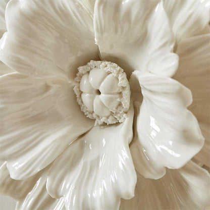 White Garden Flower Wall Sculptures
