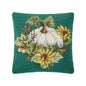 Teal White Pumpkin Hook Pillow