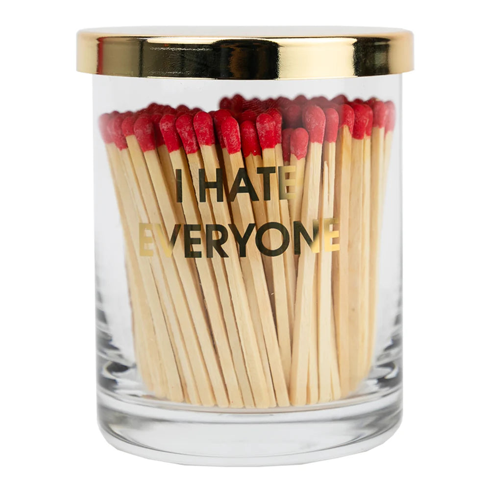 I Hate Everyone Match + Rocks Glass Duo