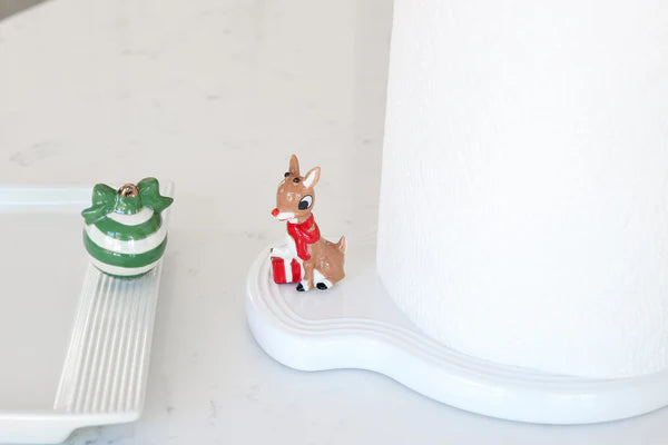 Pinstripes Melamine Paper Towel Holder