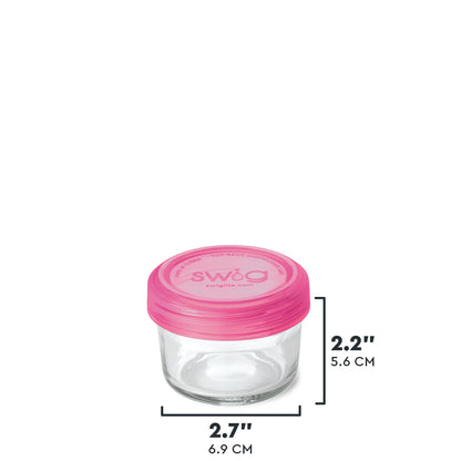 Swig Pink 3pc Glass Food Storage Small Set