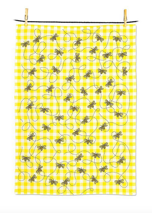 Gingham & Bees Kitchen Towel