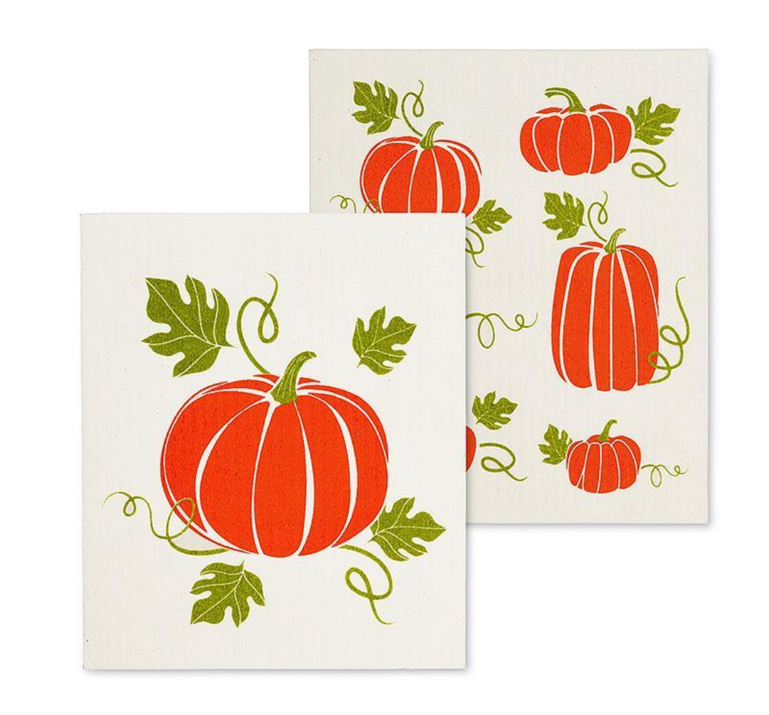 Pumpkins Dishcloths, Set of 2