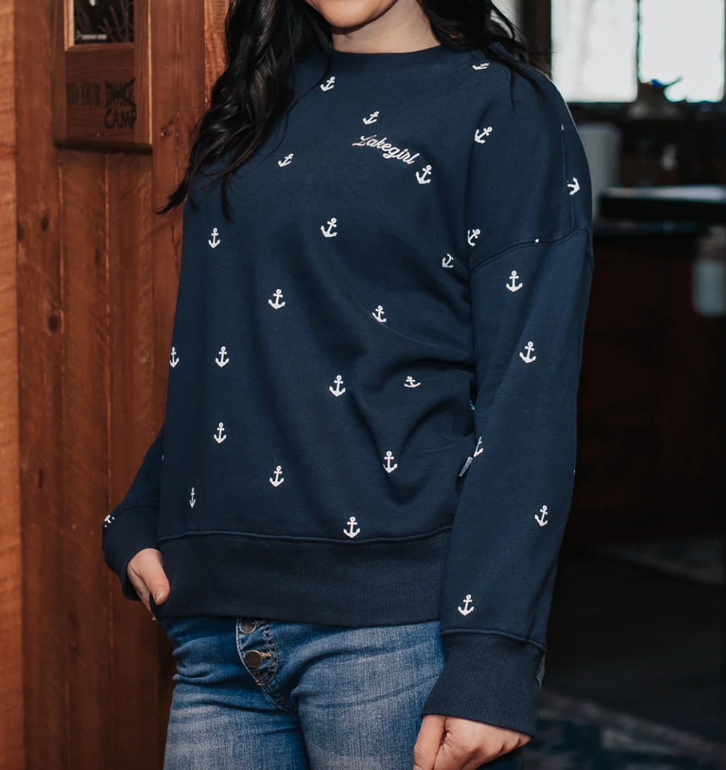 Fleece Anchor Crew Neck