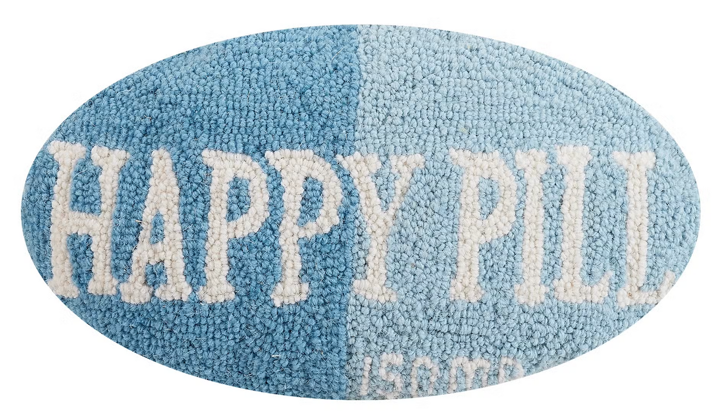 Happy Pill Hook Pillow