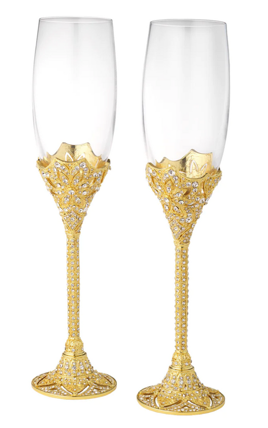 Olivia Riegel Gold Windsor Flute (Set of 2)