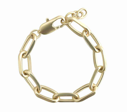 Matte Gold Link Bracelet