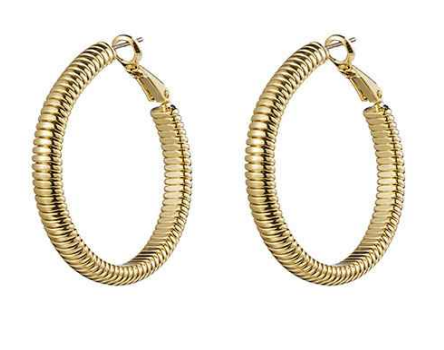 Gold Omega 40MM Hoop Earring