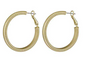 Matte Gold Omega 40MM Hoop Earring