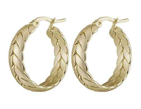 Matte Gold Hoop 24MM Hoop Earring