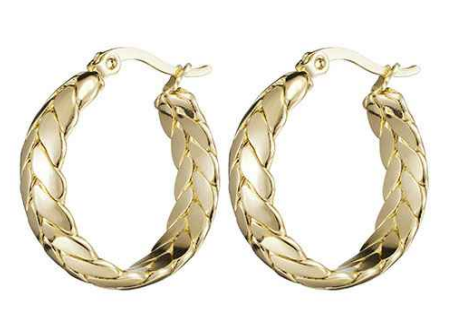 Gold Hoop 24MM Hoop Earring