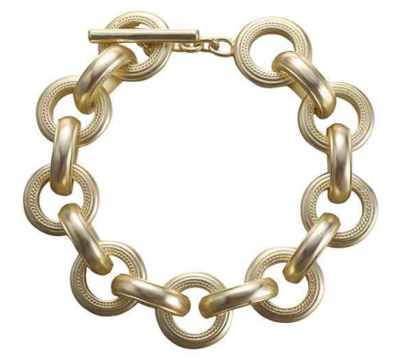 Matte Gold Link Bracelet