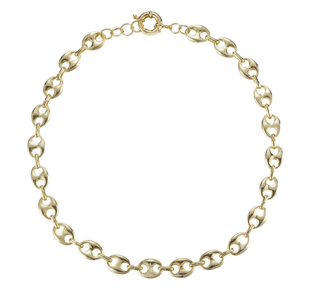 18" Gold Mariner Link Necklace