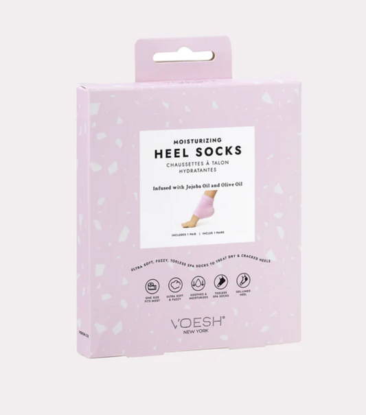 Pink Moisturizing Heel Socks