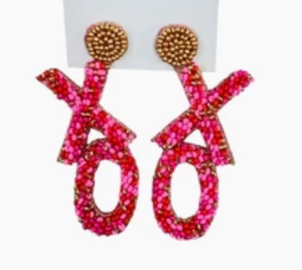 XOXO Beaded Earrings