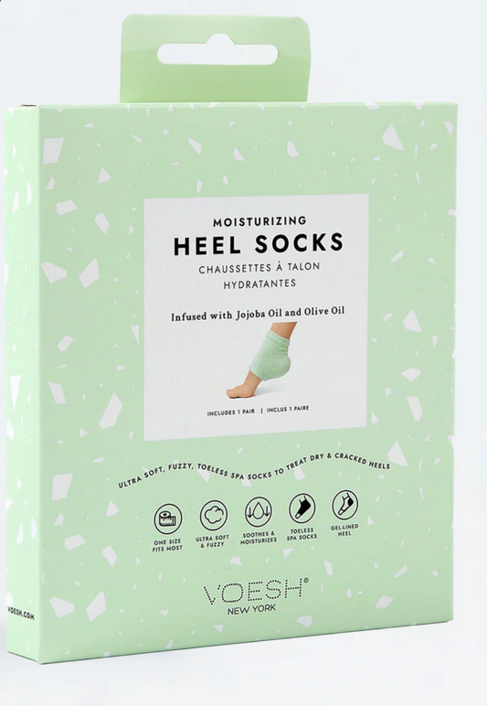 Green Moisturizing Heel Socks - Mint